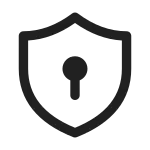Shield Keyhole SVG Icon